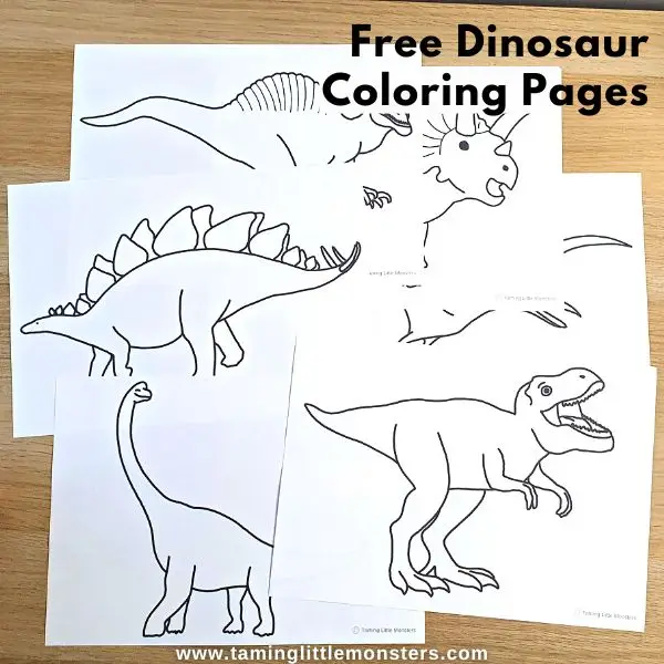 Free dinosaur coloring pages