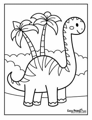 Dinosaur coloring pages