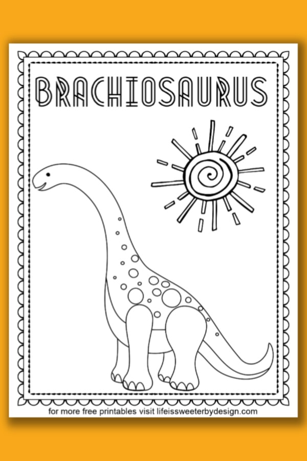 Dinosaur coloring pages