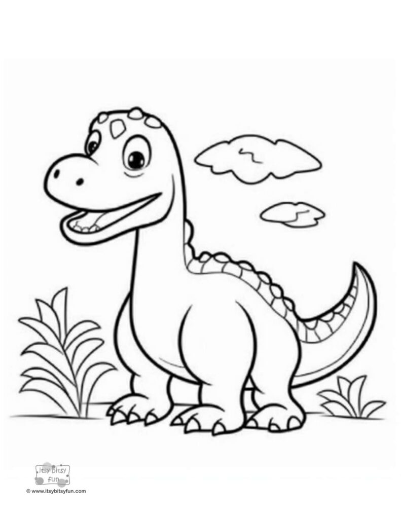 Free printable dinosaur coloring pages