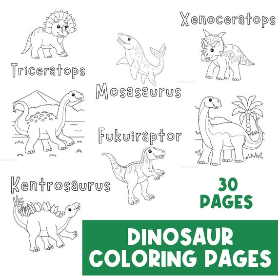 Dinosaur coloring page coloring activities personalized name dinosaur worksheet dinosaurs gifts t