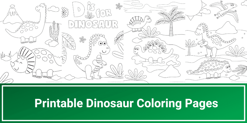 Printable dinosaur coloring pages