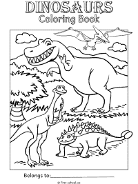 Dinosaurs and extinct animals coloring pages