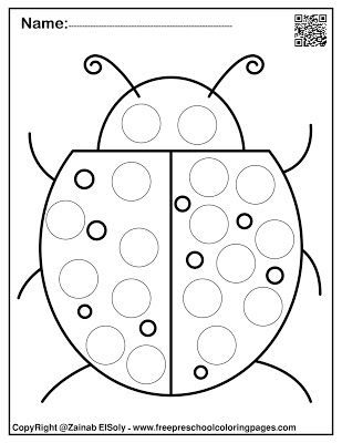 Spring do a dot marker free coloring pages