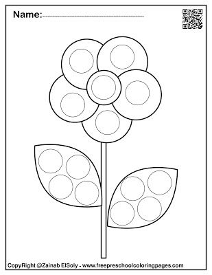 Set of spring dot marker free coloring pages dot markers dot marker printables do a dot