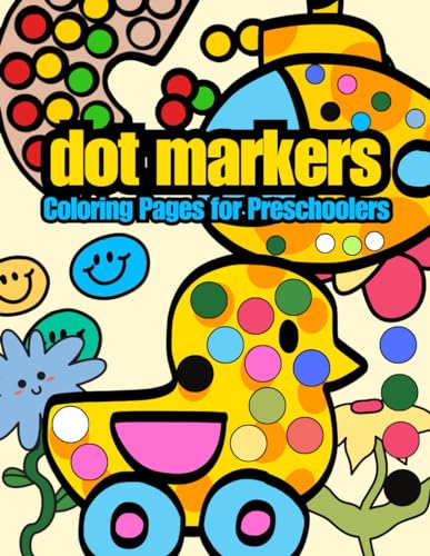 Dot marker coloring pages for preschoolers dot markers activity book for kidsfirst coloring book for toddlers pages zise x inches by dragozza press edition