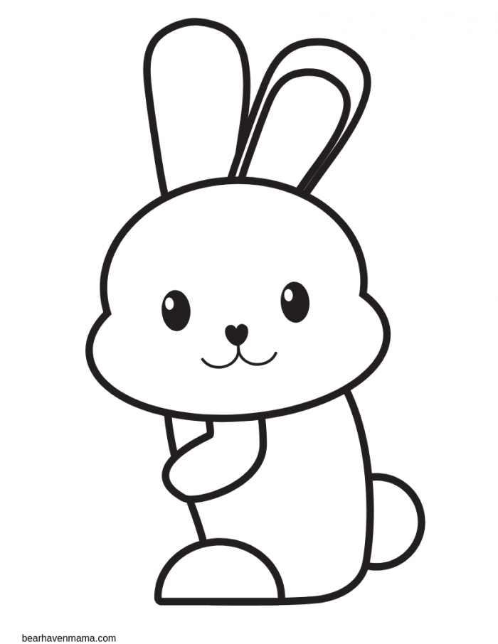 Free printable easter bunny coloring book for preschoolers