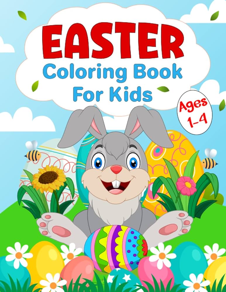 Easter coloring book for kids ages