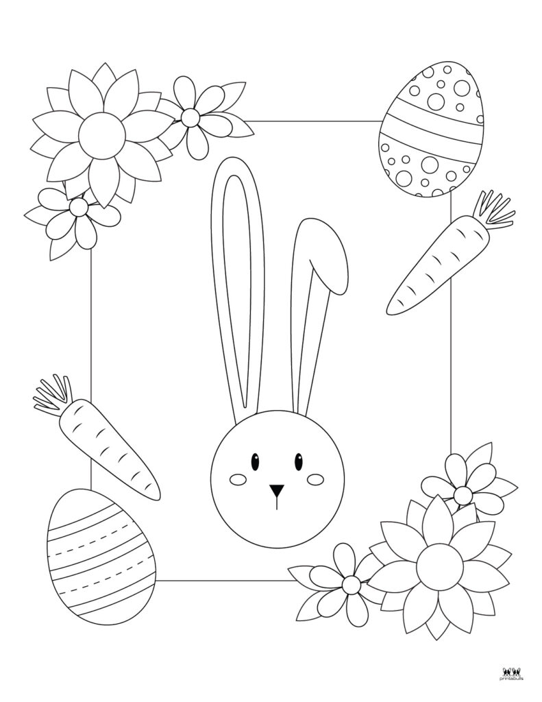 Easter bunny coloring pages