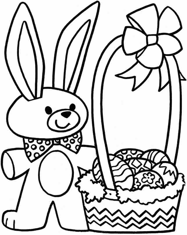 Free printable easter bunny coloring pages for kids