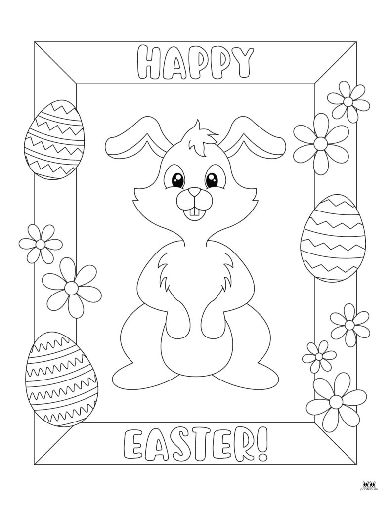 Easter bunny coloring pages