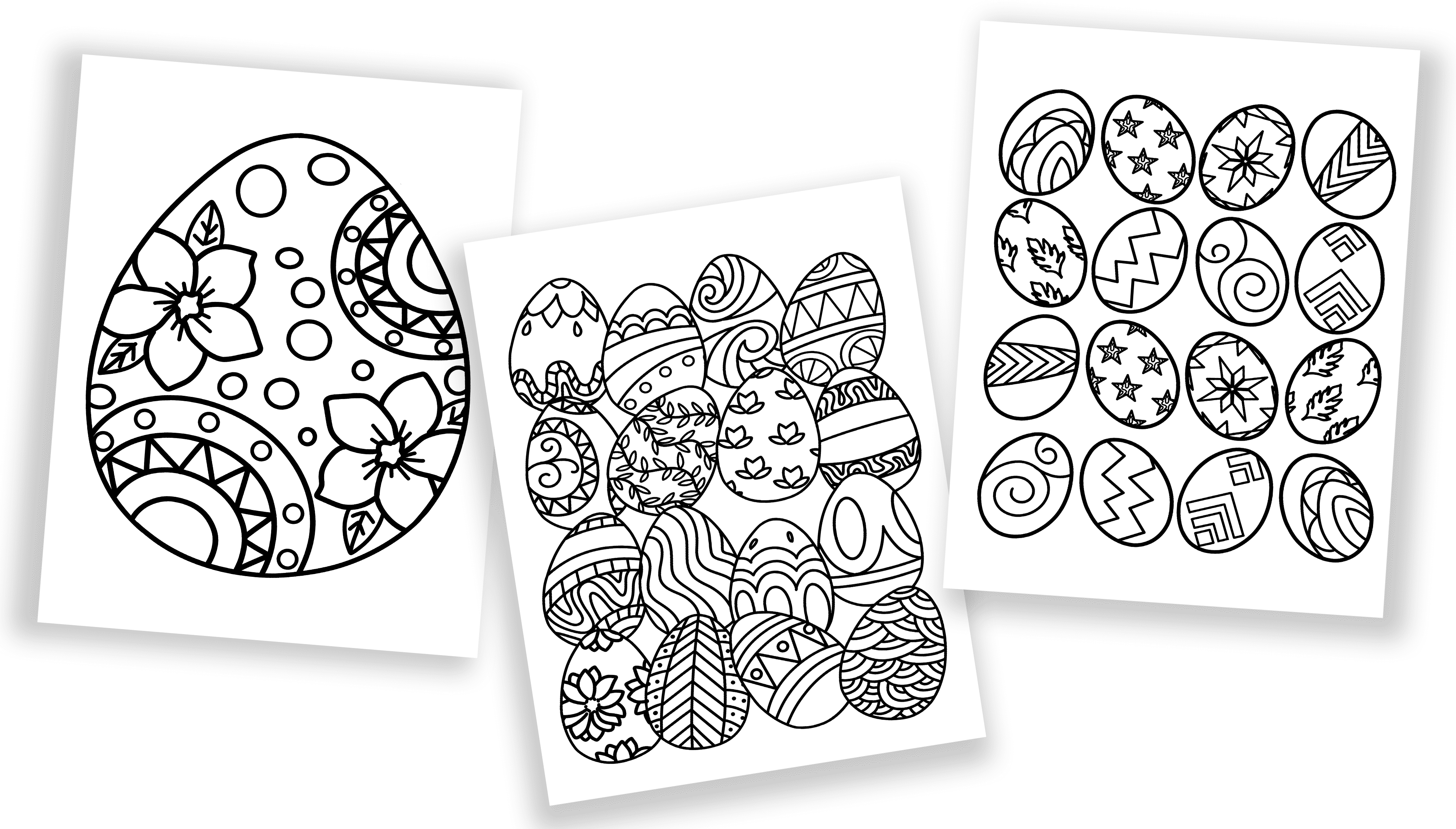 Free easter coloring pages crafts more