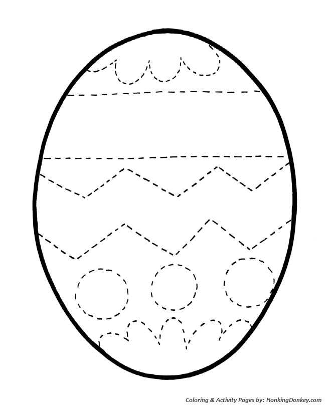 Easter egg coloring pages