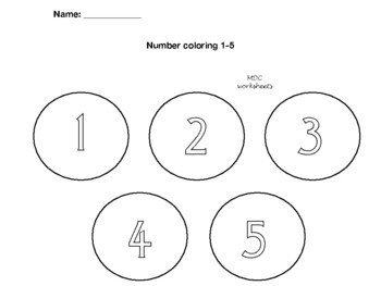 Number coloring