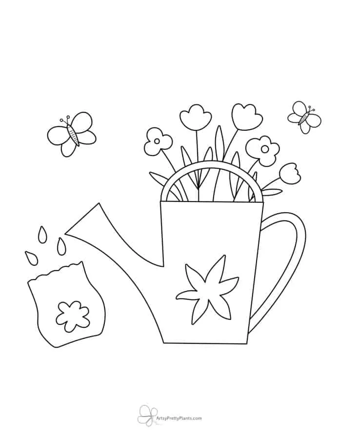 Best free garden coloring pages