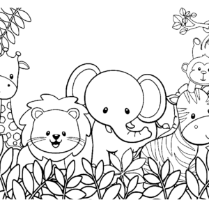 Zoo coloring pages printable for free download