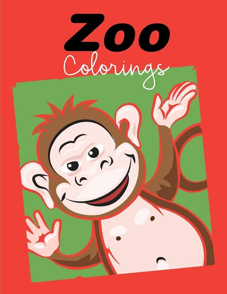 Zoo coloring the coloring pages for easy and funny learning for toddlers and preschool kids funny gift ideas mimo jk books