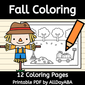 Fall coloring pages