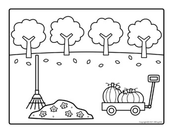 Fall coloring pages