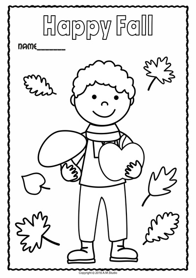 Fall coloring pages