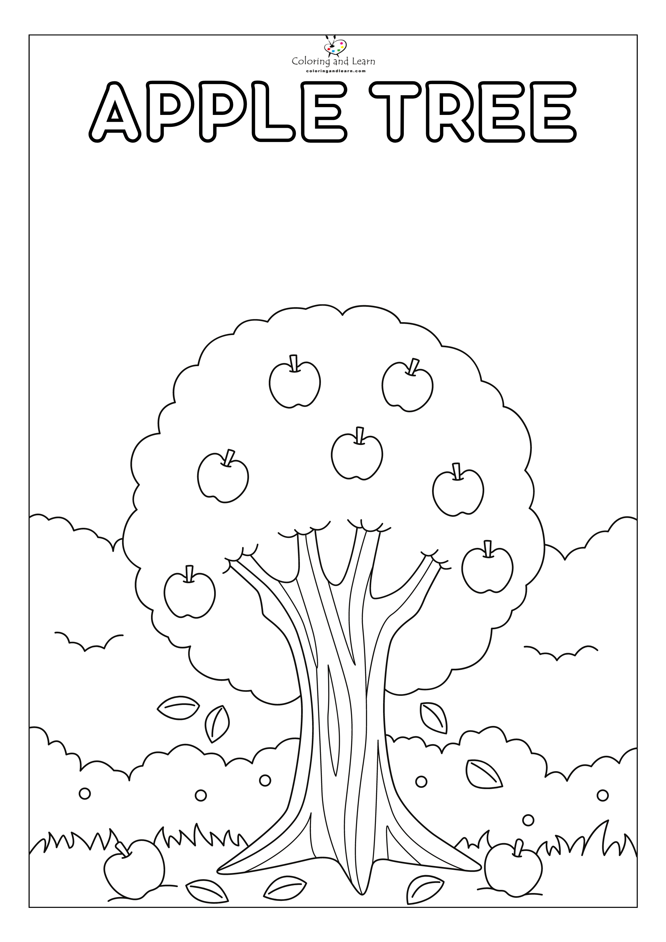 Preschool garden coloring pages