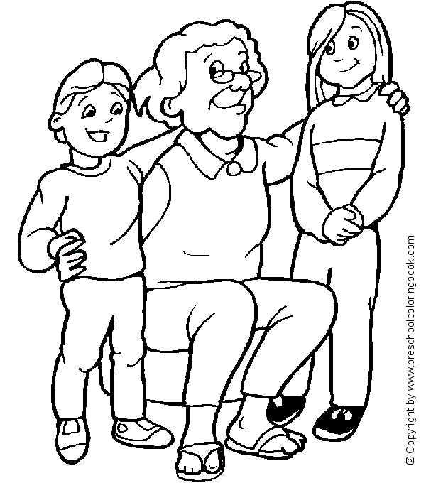 Www family coloring page