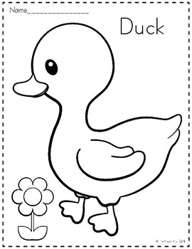 Farm animals coloring pages by the kinder kids tpt