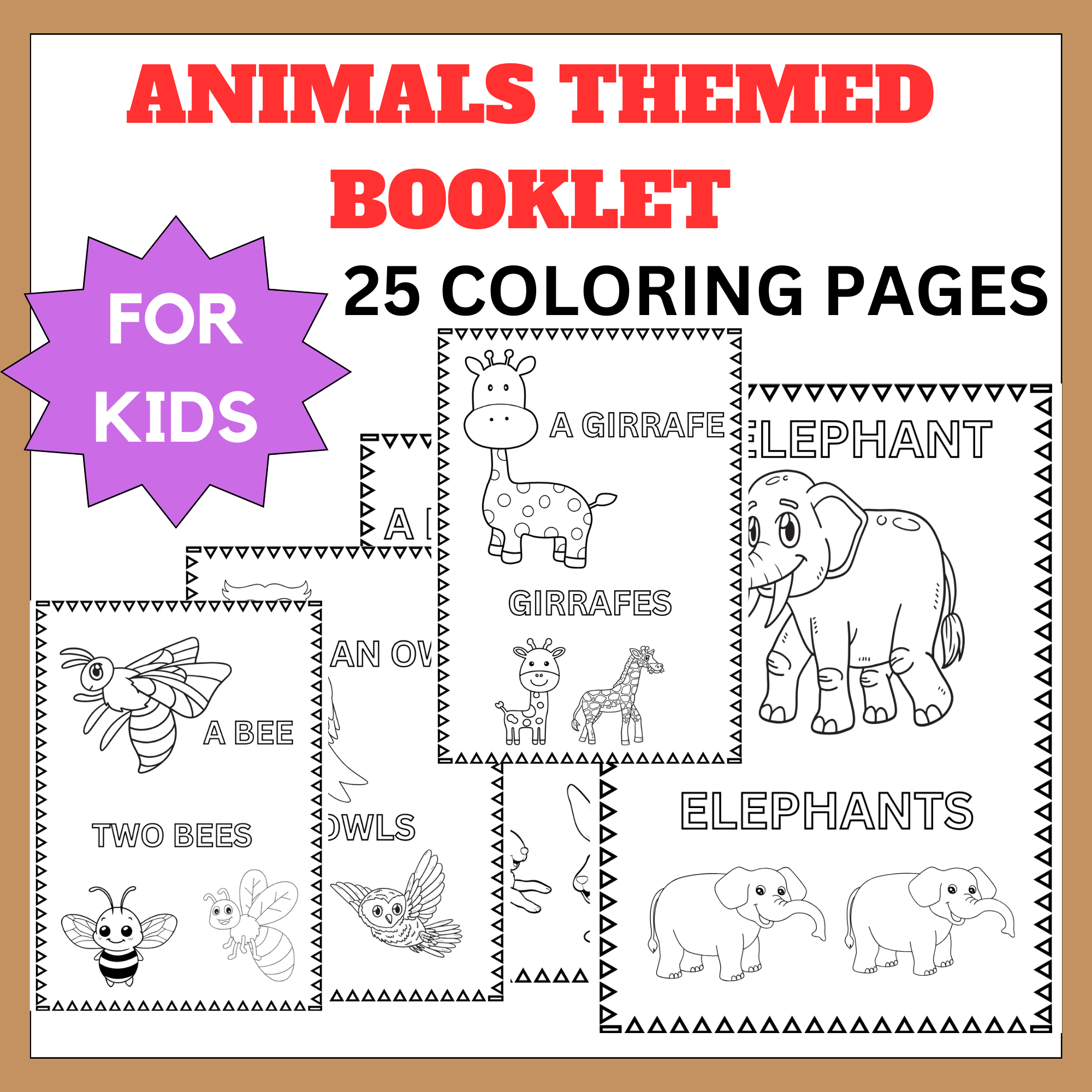 Farm animals coloring pages made by teachers