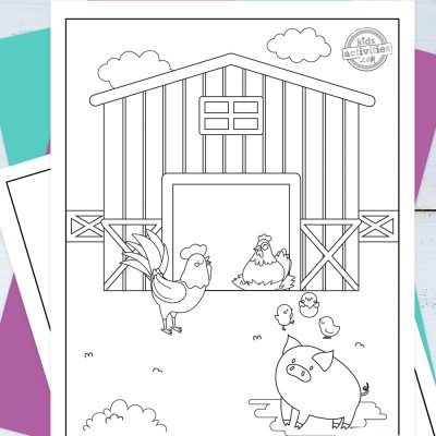 Fun free farm animal printable coloring pages kids activities blog