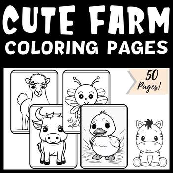 Farm animal coloring pages