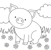 Farm animals coloring pages free printable pictures