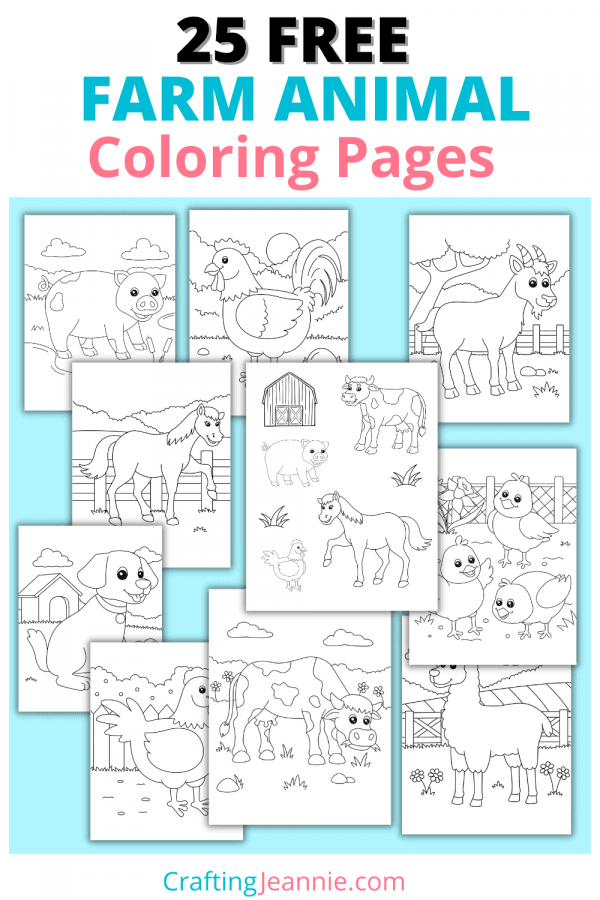 Farm coloring pages free pdf