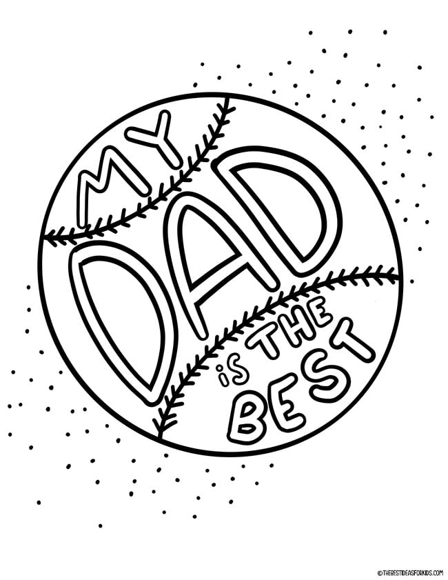 Fathers day coloring pages