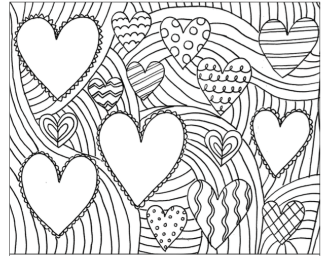 Free printable february coloring pages