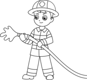 Fire department coloring pages free printable pictures