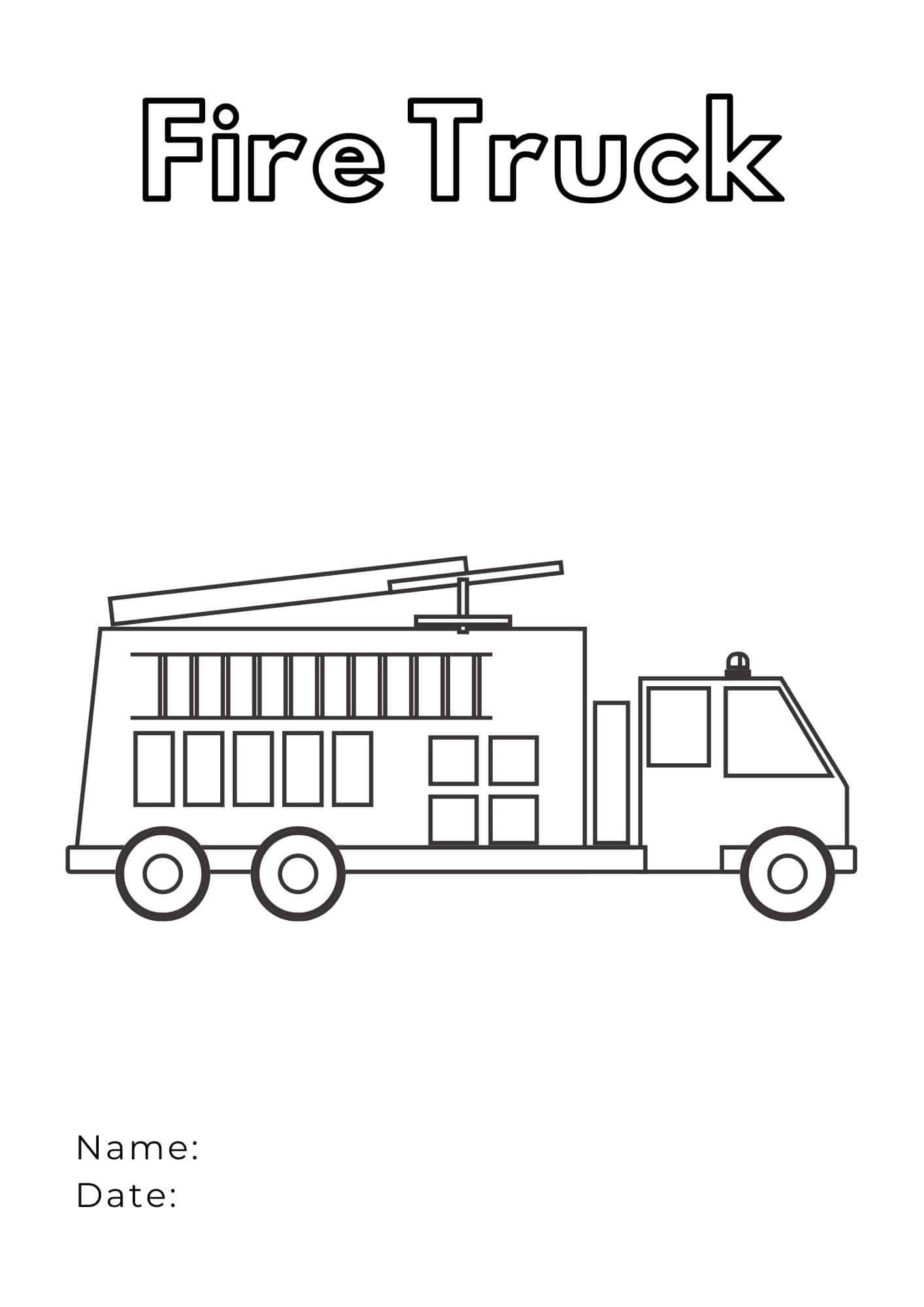 Fire truck coloring pages ð ð ignite creativity and fun