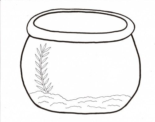 Printable fish bowl coloring pages coloring pages fish coloring page image of fish