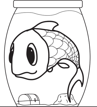 Free fish coloring pages for kids