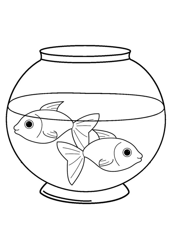 Coloring pages fish in tank coloring pages for kids