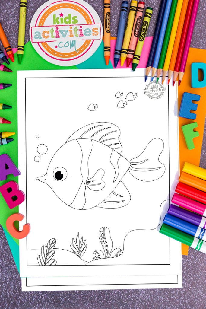 Free printable fish coloring pages that kids love kids activities blog