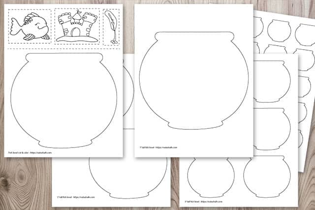 Free printable fish bowl templates