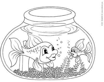 Fishbowl coloring page â