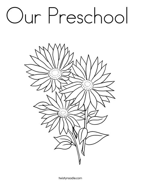 Our preschool coloring page