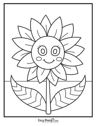 Flower coloring pages