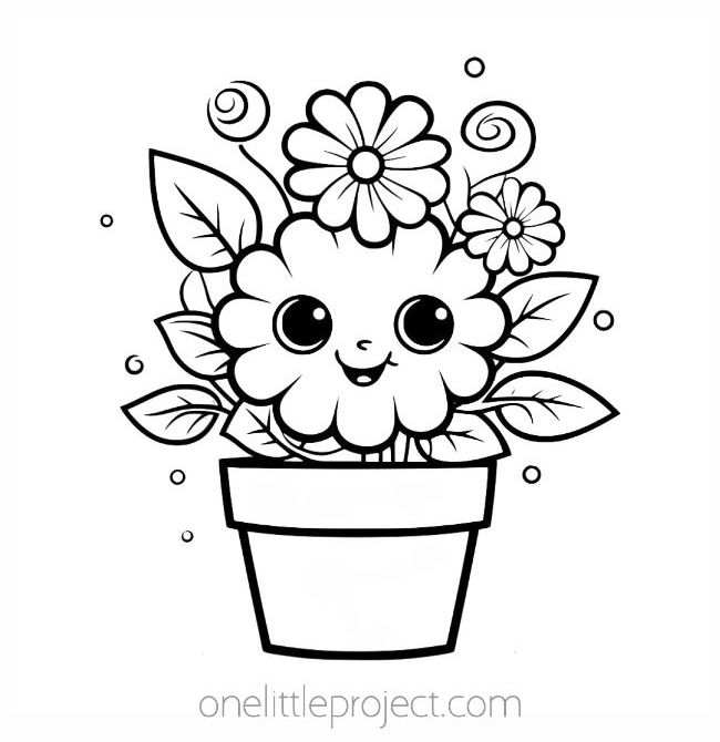 Flower coloring pages free printable flower coloring sheets