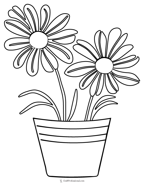 Flower coloring pages