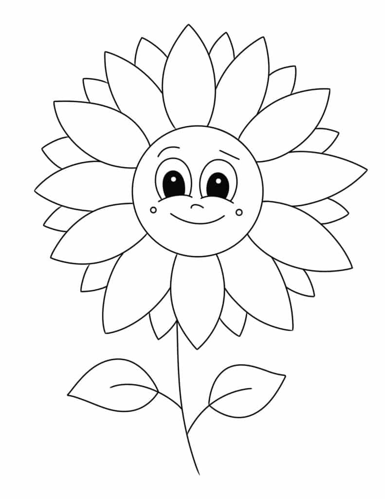 Coloring pages for flowers â the hollydog blog