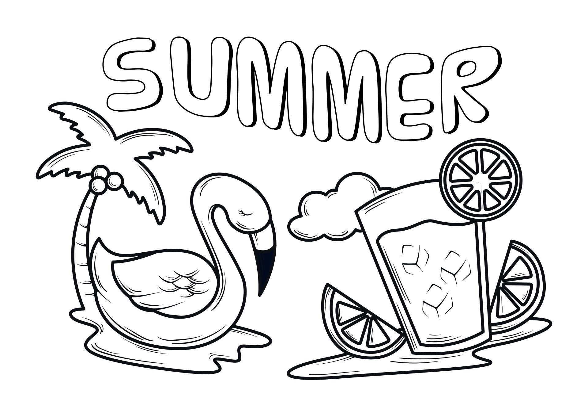 Printable summer coloring pages for preschool preschool coloring pages seasons preschool summer coloring pages