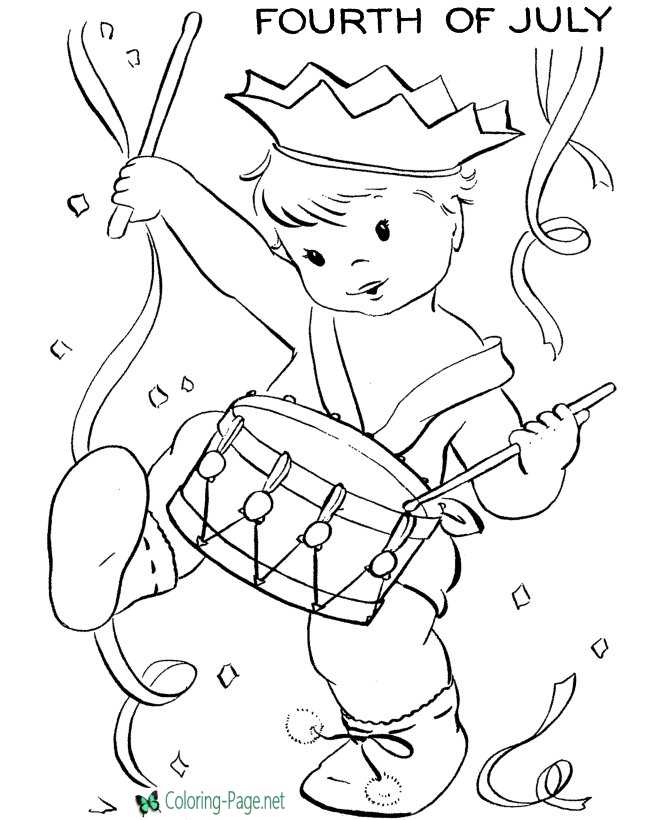 July th independence day coloring pages