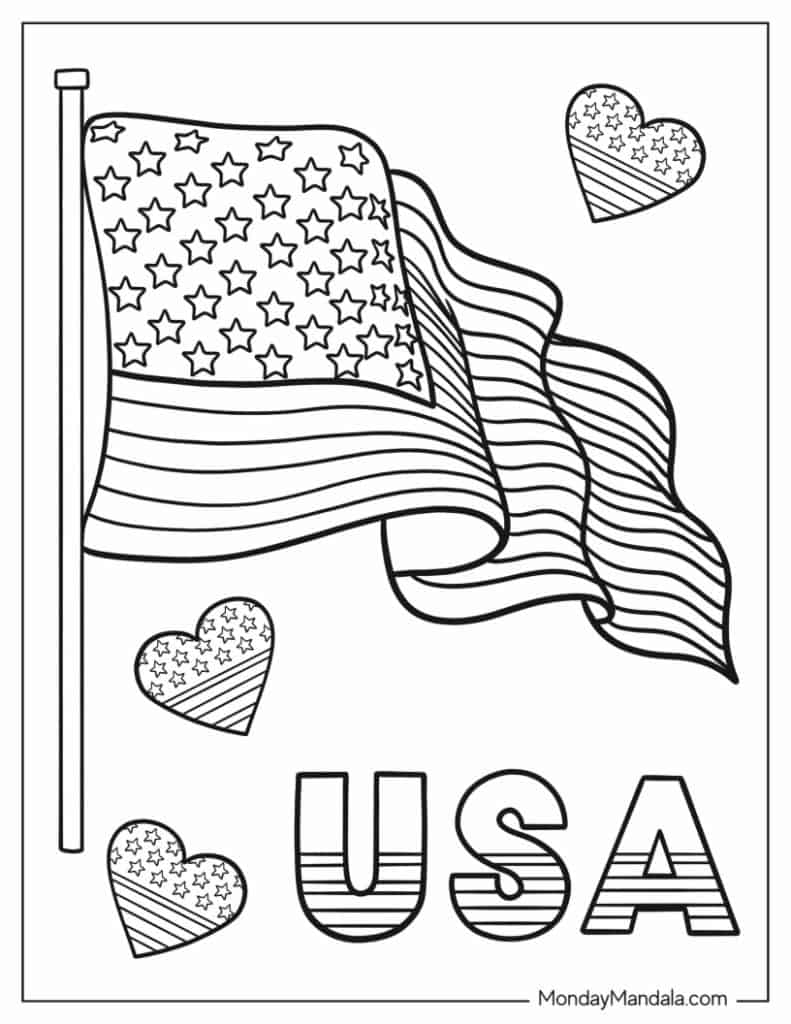 Th of july coloring pages free pdf printables